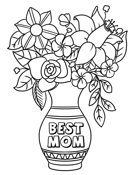 Mothers Day Coloring Pages Free Printable